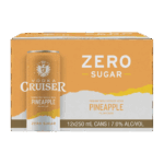 Cruiser Zero Sugar Pineapple 7% Cans 12x250ml