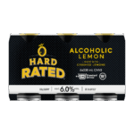 Hard Rated Alcoholic Lemon 6% Cans 6x330ml