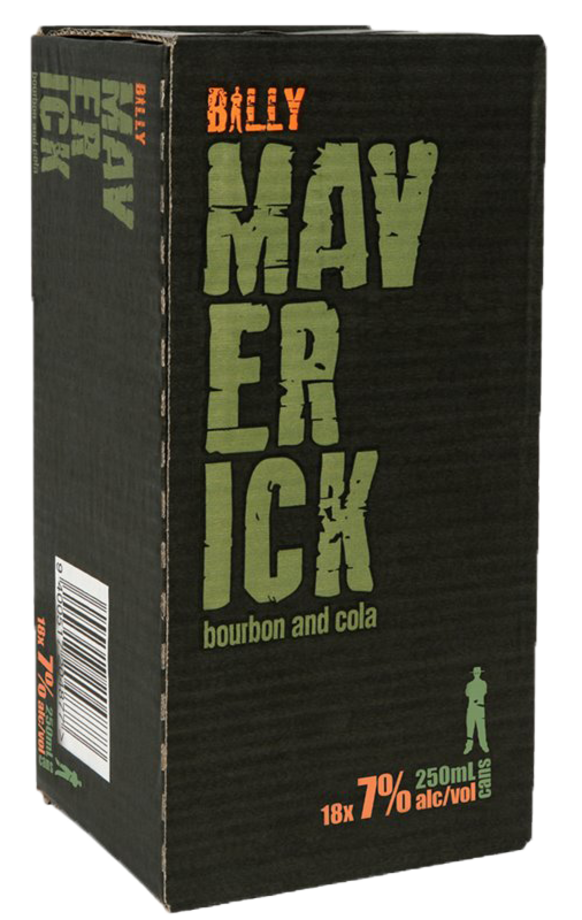 Billy Maverick 7% 250mL Can 18 Pack Billy Maverick 7% 250mL Can 18 Pack - Image 1