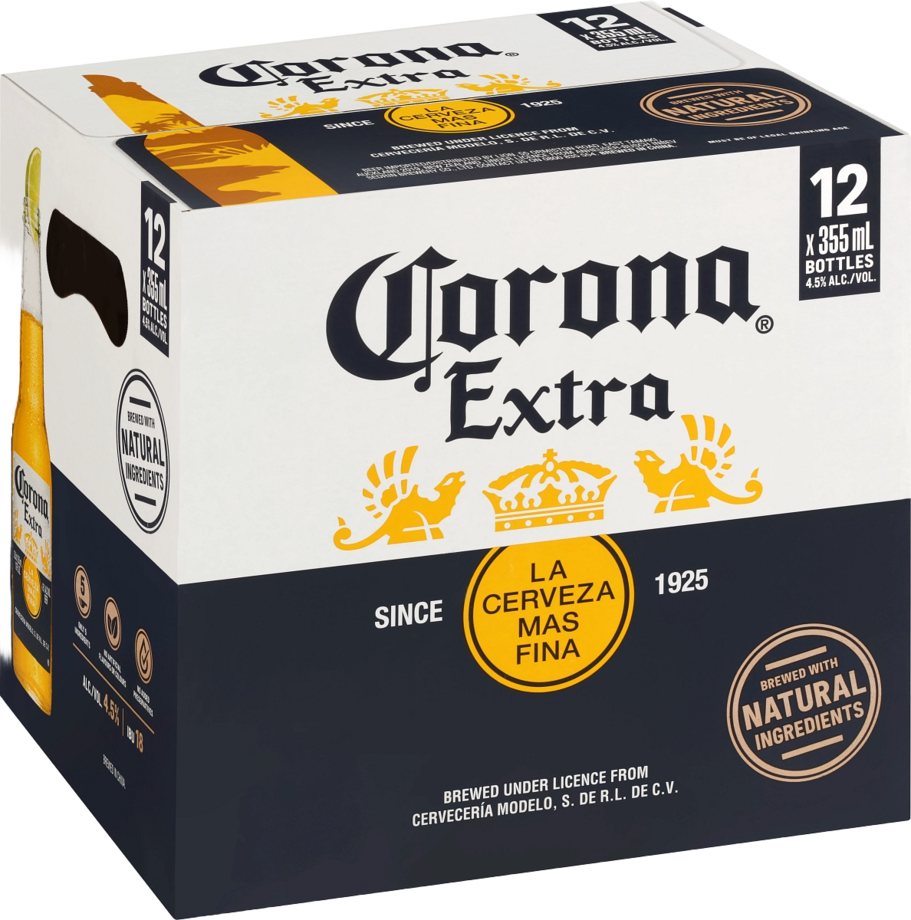 Corona Extra 355mL Bottle 12 Pack Corona Extra 355mL Bottle 12 Pack - Image 1