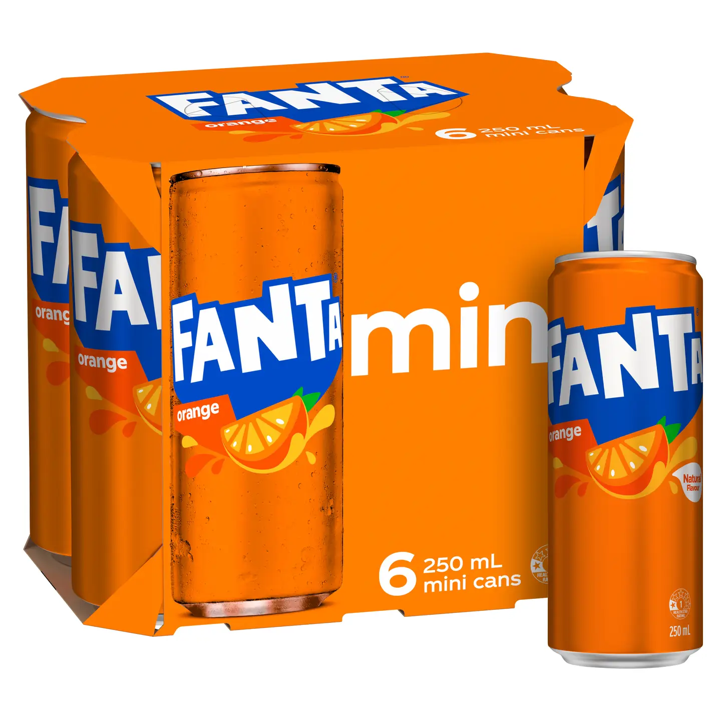 Fanta Can 6 Pack Cans 250ml Fanta Can 6 Pack Cans 250ml - Image 1