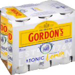 Gordons Gin and Tonic 7% 250mL Can 6 Pack