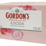 Gordons Pink Gin and Soda 4% 250mL Can 12 Pack