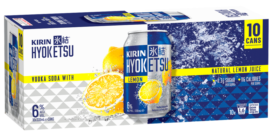 Kirin Hyoketsu Lemon 330mL Can 10 Pack Kirin Hyoketsu Lemon 330mL Can 10 Pack - Image 1