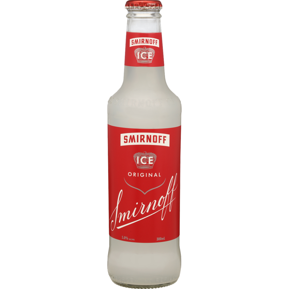 PRODUCT-0000000000012570199420060505597 Smirnoff Ice Red Lemon 5% 300mL Bottle 10 Pack - Image 1