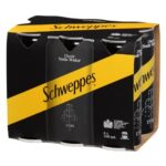 Schweppes Classic Soda Water Cans 6x250ml
