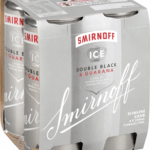 Smirnoff Ice Double Black Guarana 7% 250mL Can 4 Pack