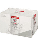 Smirnoff Ice Double Black Guarana Zero Sugar 7% 250mL Can 12 Pack