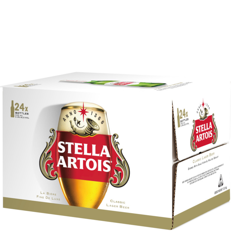Stella Artois 330mL Bottle 24 Pack Stella Artois 330mL Bottle 24 Pack - Image 1