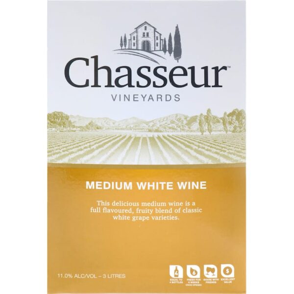 Chasseur Meduim White Wine 3L Cask